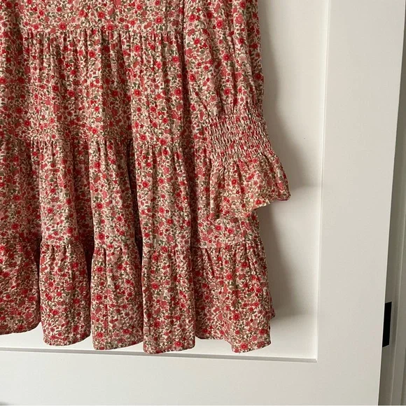 Tuckernuck Red Floral Long Sleeve Dress - Picture 2 of 6